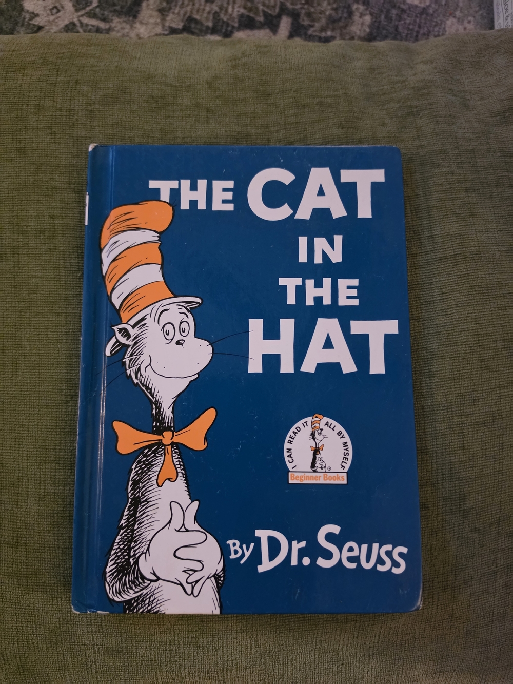 Dr. Seuss Cat in the Hat - Blue & Orange Illustrated Cover